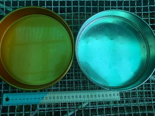 Two 10cm diameter cake pans